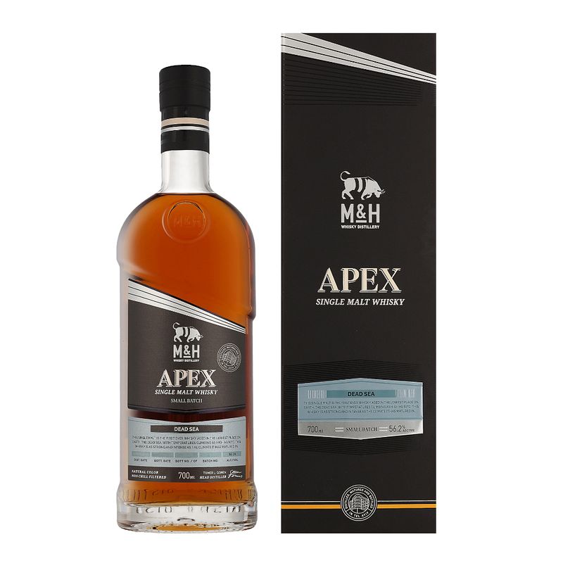 Foto van Milk & honey apex small batch dead sea 70cl whisky + giftbox