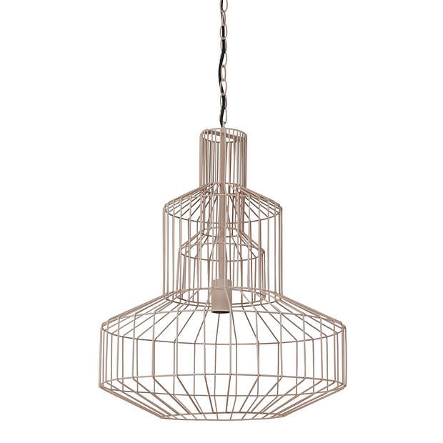 Foto van Light & living - hanglamp fynn - 50x50x60 - bruin