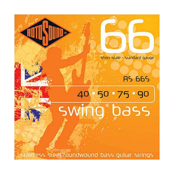 Foto van Rotosound 66s swing bass 66 basgitaarsnaren 40 - 90 short scale