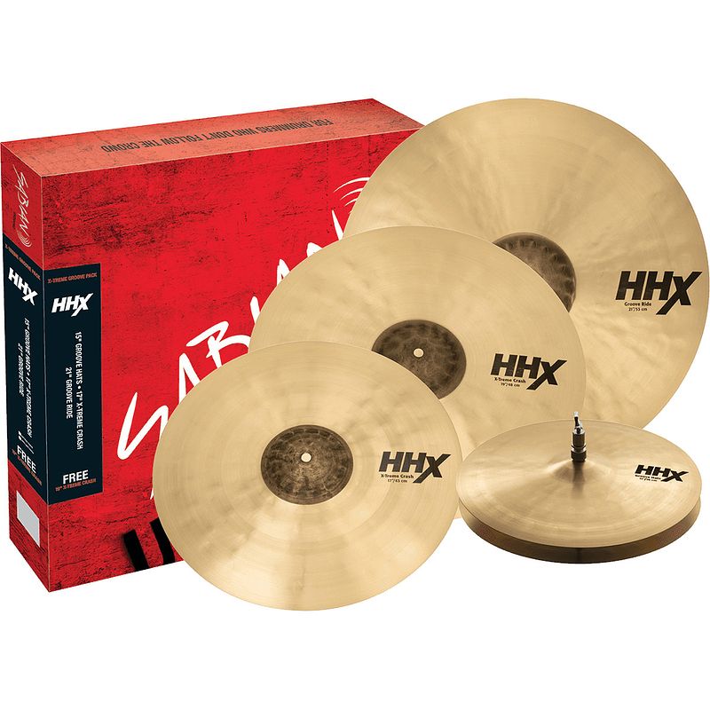 Foto van Sabian hhx x-treme groove pack bekkenset 15-17-19-21