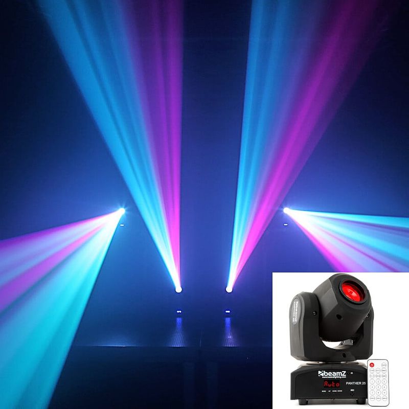 Foto van Beamz panther 25 led spot 7 kleuren + wit