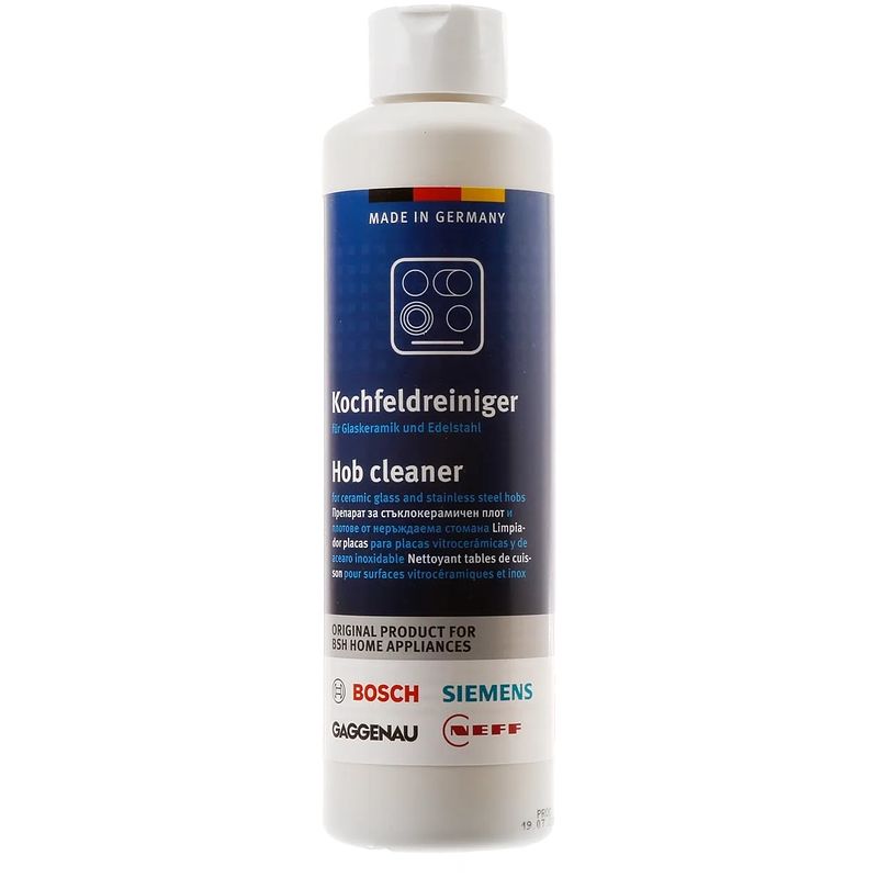 Foto van Bosch kookplaat reiniger, 250ml / inductie en rvs kookplaat accessoire