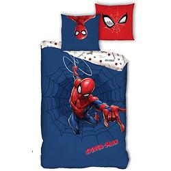 Foto van Marvel dekbedovertrek spiderman 140 x 200 cm microfiber blauw