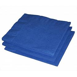 Foto van 20x stuks blauwe kleuren thema servetten 33 x 33 cm - feestservetten