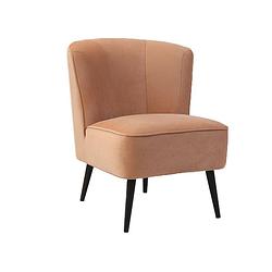 Foto van Bronx71 velvet fauteuil lyla roze.