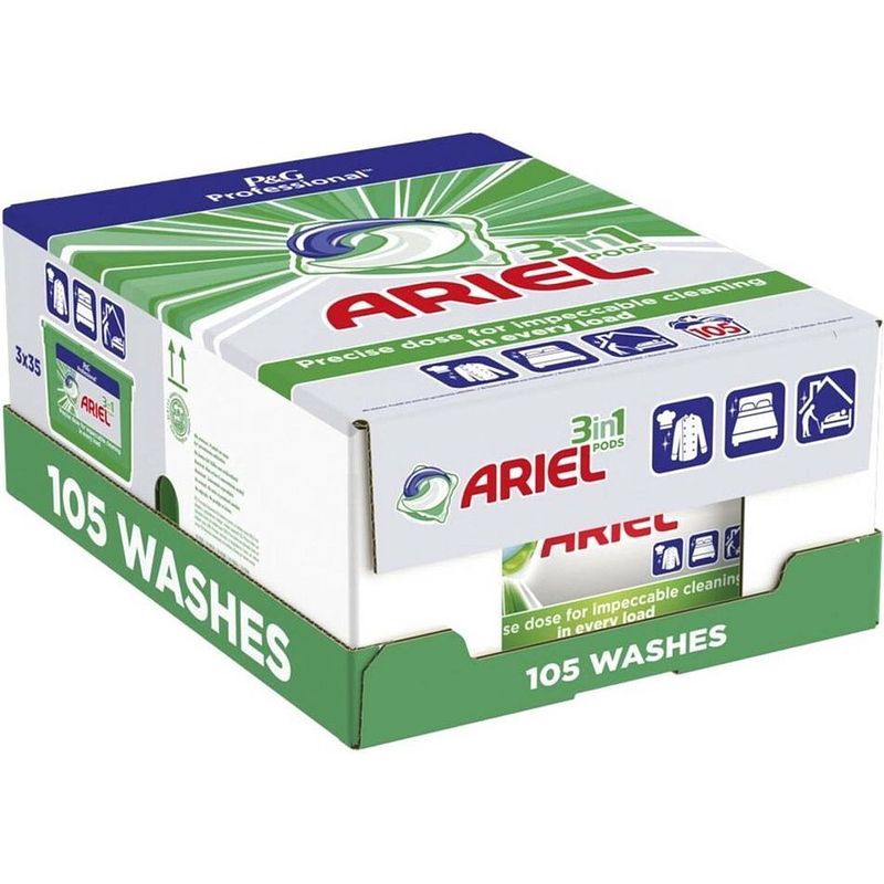 Foto van Ariel all-in-1 pods universal - 105 stuks (3 x 35st) - professional