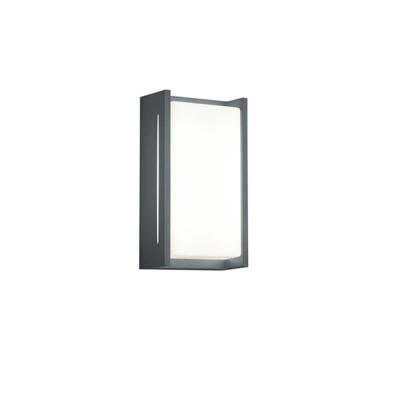 Foto van Moderne wandlamp indus - metaal - grijs