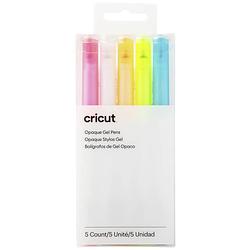 Foto van Cricut joy™ gel 1,0 mm, 5er stiftset wit, blauw, geel, oranje, pink