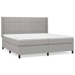 Foto van The living store boxspring bed - comfort - 203 x 203 x 118/128 cm - duurzaam materiaal