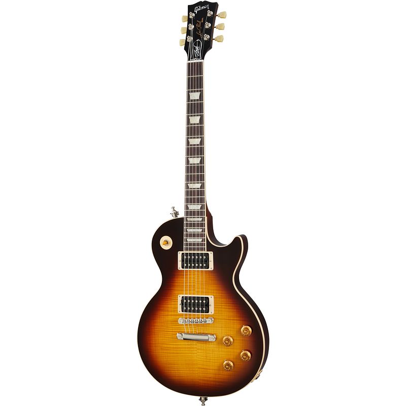 Foto van Gibson artist collection slash les paul standard november burst elektrische gitaar met koffer