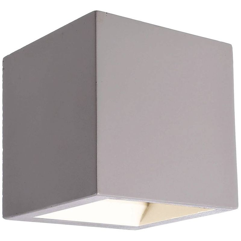 Foto van Deko light mini cube grau mini cube wandopbouwarmatuur led vast ingebouwd energielabel: f (a - g) 4 w wit