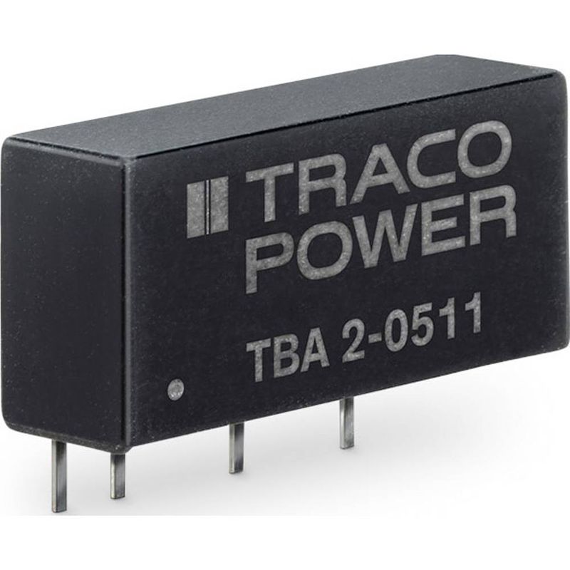 Foto van Tracopower tba 2 dc/dc-converter, print 400 ma 2 w aantal uitgangen: 1 x