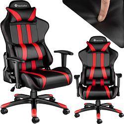 Foto van Tectake gamingstoel bureaustoel - premium racing style - zwart/rood