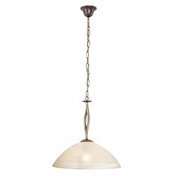 Foto van Klassieke hanglamp - steinhauer - glas - klassiek - e27 - l: 45cm - voor binnen - woonkamer - eetkamer - brons