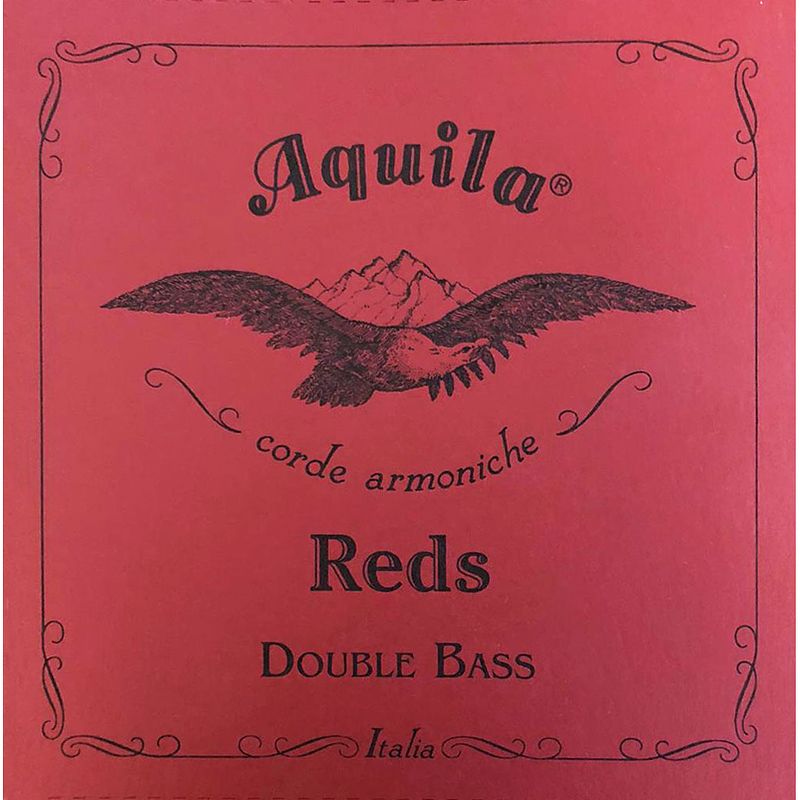 Foto van Aquila 01db reds double bass eadg snarenset voor contrabas