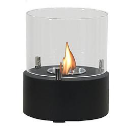 Foto van Enjoyfires bio ethanol tafelhaard binnen rond ø15x18 cm - zwart