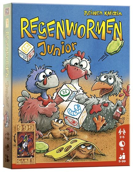 Foto van 999 games - regenwormen junior - dobbelspel