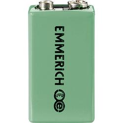 Foto van Emmerich 6lr61 oplaadbare 9v batterij (blok) nimh 8.4 v 160 mah 1 stuk(s)