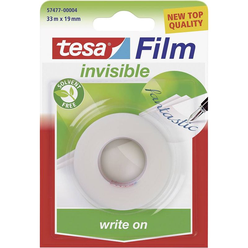 Foto van Tesa tesa 57477-00004-03 tesafilm invisible transparant (l x b) 33 m x 19 mm 1 stuk(s)