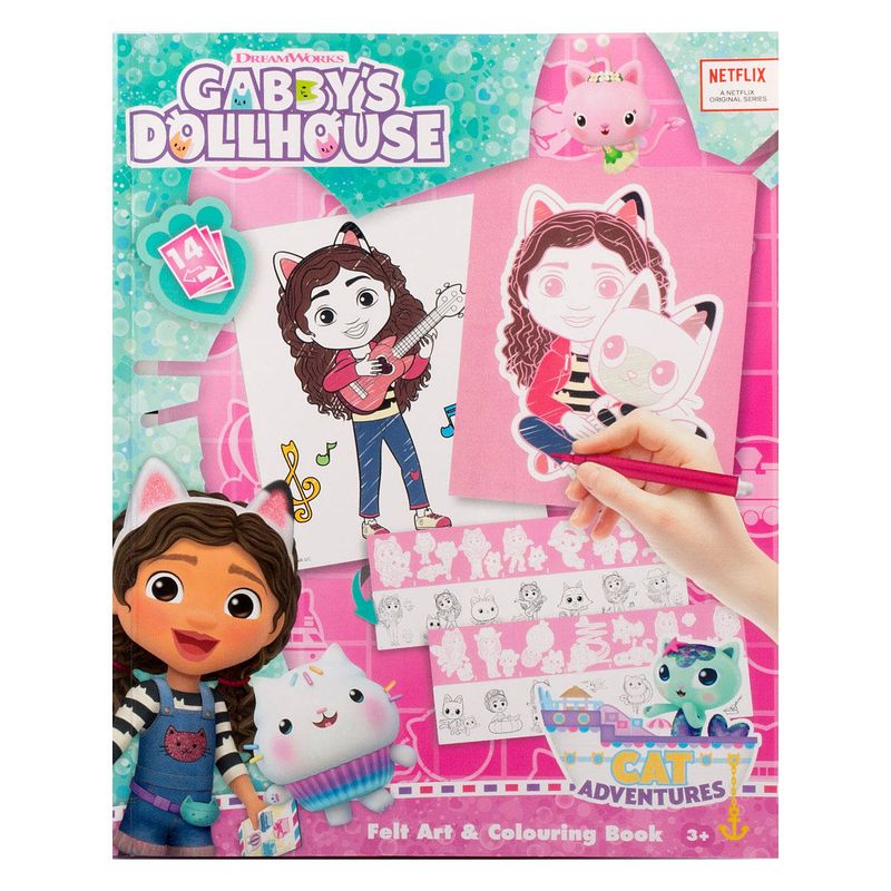 Foto van Canenco gabby'ss dollhouse viltkunst & kleurboek