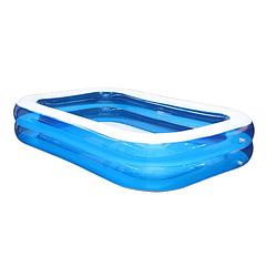 Foto van Opblaasbare zwembad - blauw - 211 x 132 x 46 cm