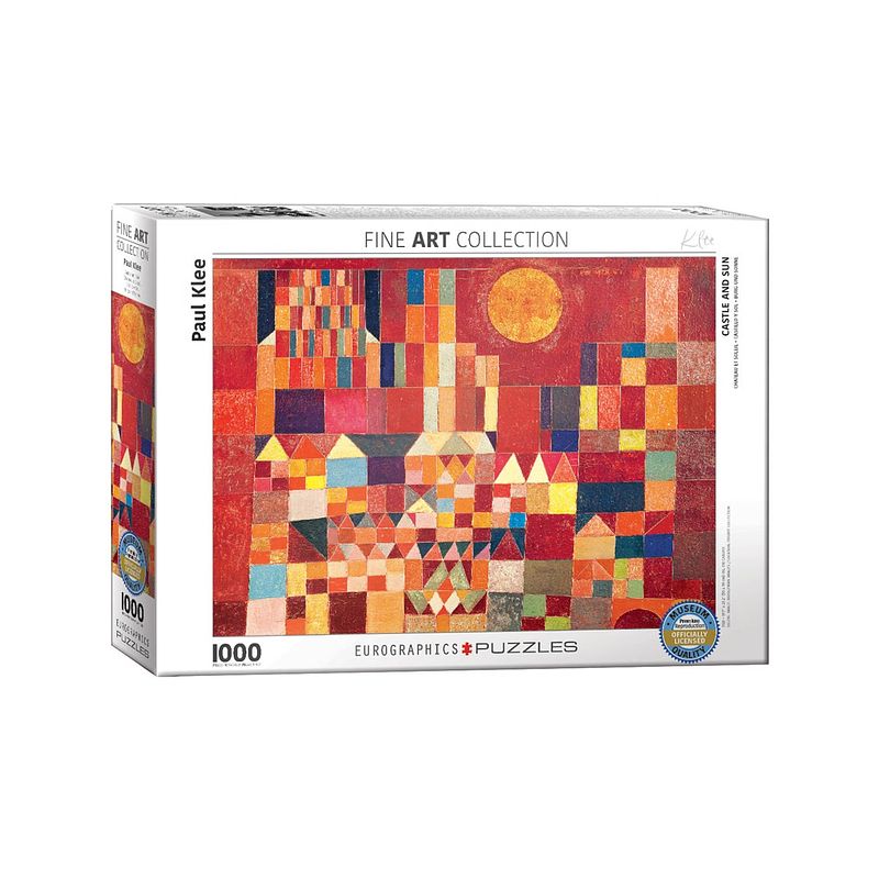 Foto van Eurographics puzzel castle and sun - paul klee - 1000 stukjes