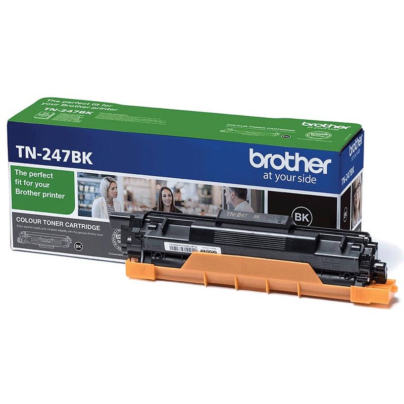 Foto van Brother toner, 3.000 pagina'ss, oem tn-247bk, zwart 4 stuks