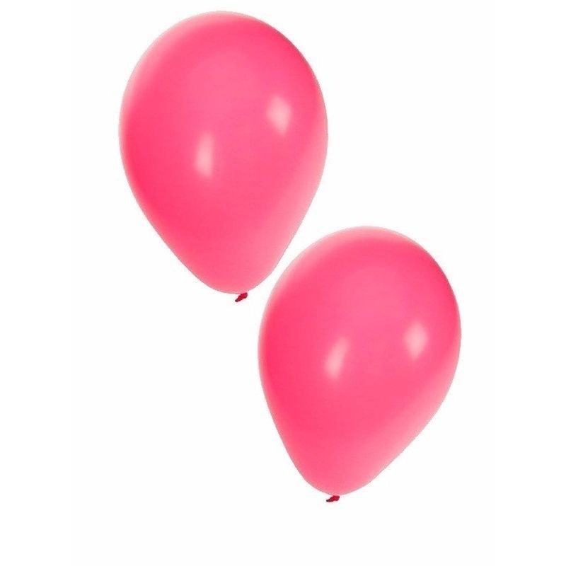 Foto van 200x roze feest ballonnen - ballonnen