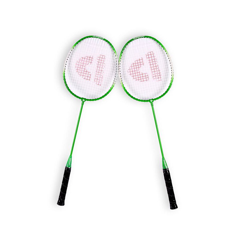 Foto van Badminton set draagtas 2 badmintonrackets 3 badmintonshuttle sport en buitenspellen