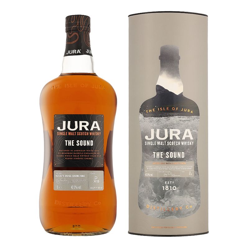 Foto van Isle of jura the sound 1ltr whisky + giftbox