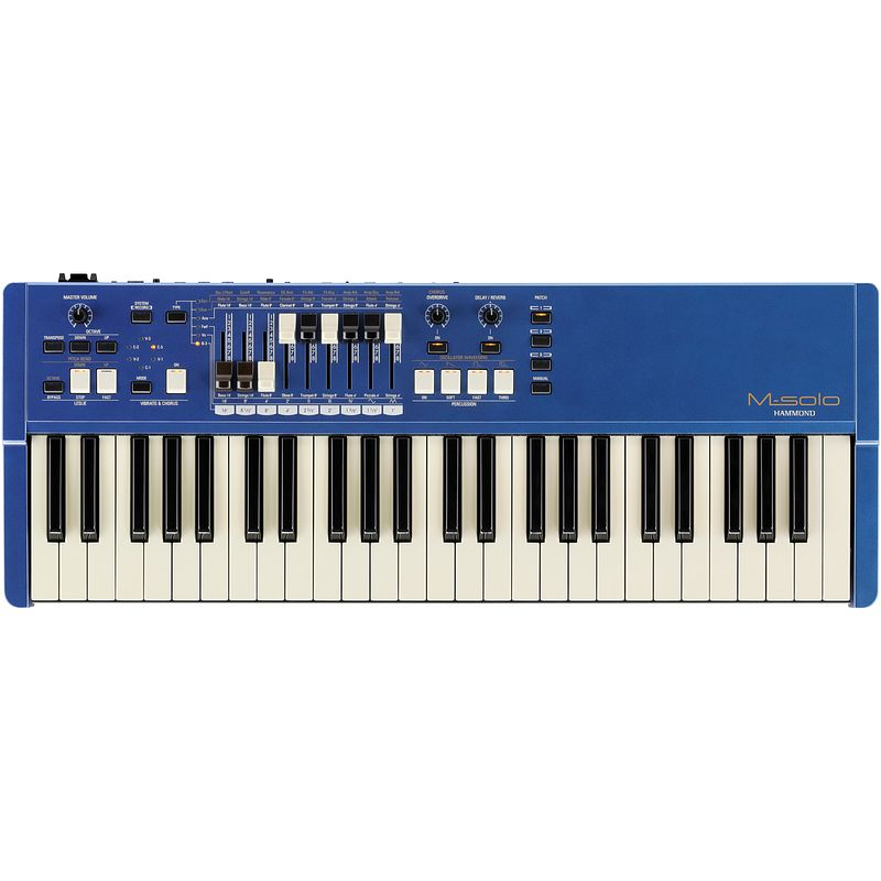 Foto van Hammond m-solo blue drawbar orgel/synth