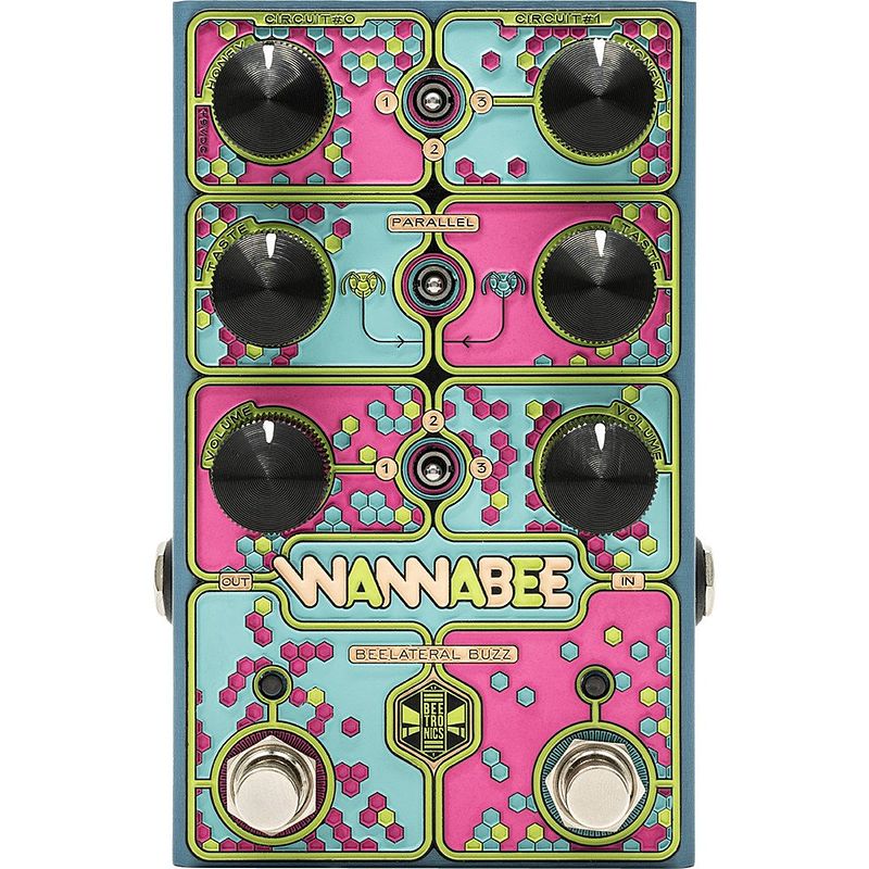 Foto van Beetronics wannabee beelateral buzz dual overdrive effectpedaal