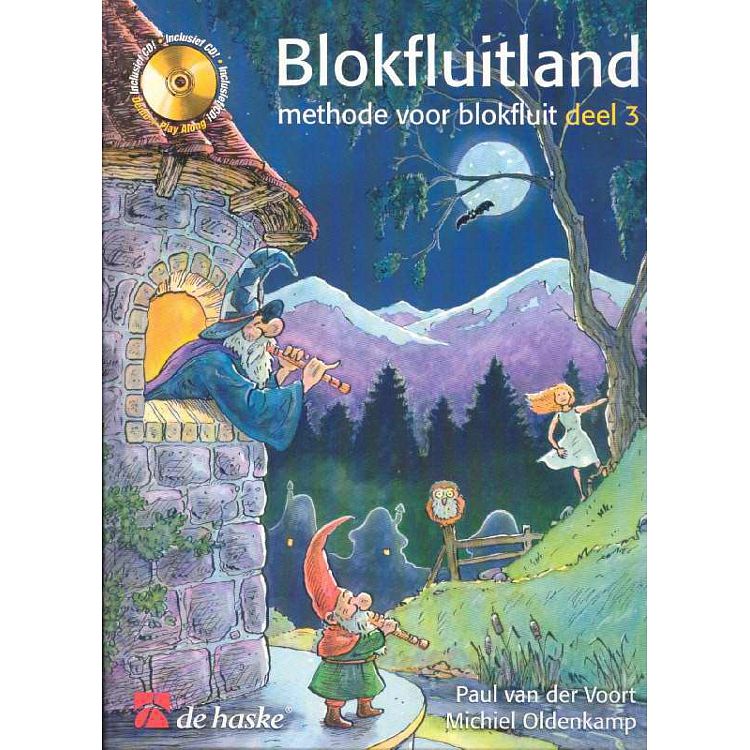 Foto van De haske blokfluitland 3 blokfluitboek incl cd