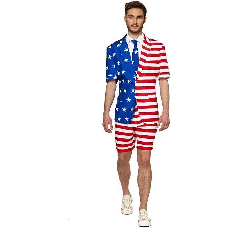 Foto van Suitmeister zomer-verkleedpak mr. usa heren polyester