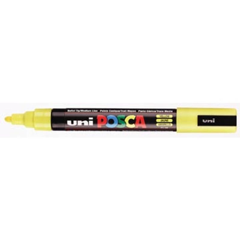 Foto van Uni-ball paint marker op waterbasis posca pc-5m geel