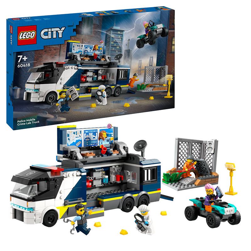 Foto van Lego city politielaboratorium in truck 60418