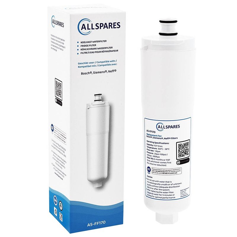 Foto van Allspares bosch/siemens waterfilter koelkast (3st.) cs-52