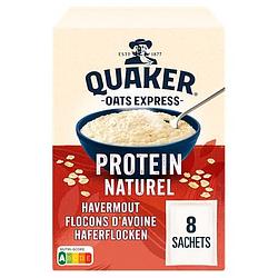 Foto van Quaker havermout proteine naturel 8 x 37, 5gr bij jumbo