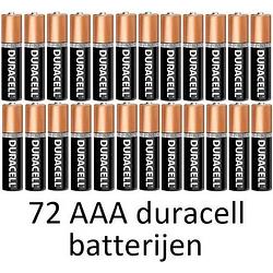 Foto van 72 stuks aaa duracell alkaline batterijen