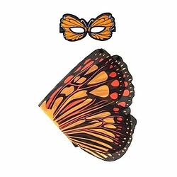 Foto van Speelgoed oranje monarchvlinder verkleedset - verkleedattributen