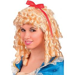 Foto van Carnival toys pruik historisch dames synthetisch blond one-size