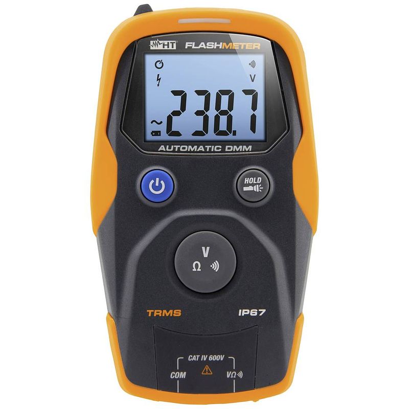 Foto van Ht instruments 1010605 multimeter digitaal waterbestendig (ip67) cat iv 600 v weergave (counts): 4000