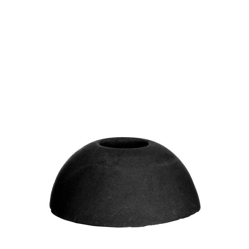 Foto van Hortus - kandelaar bol zwart dia. 7 x h 3 cm