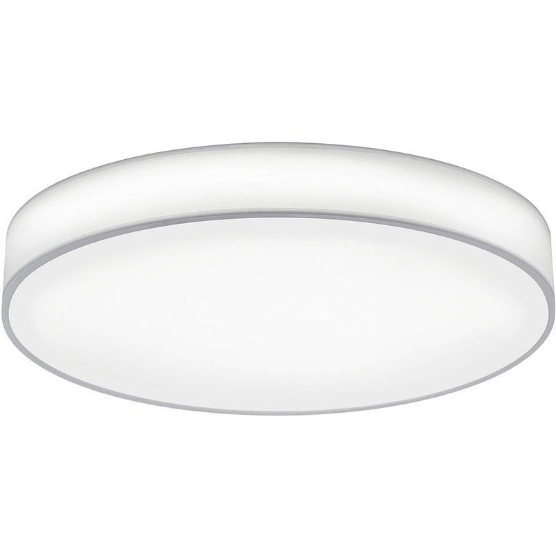 Foto van Led plafondlamp - plafondverlichting - trion lanago - 60w - aanpasbare kleur - afstandsbediening - dimbaar - rond - mat