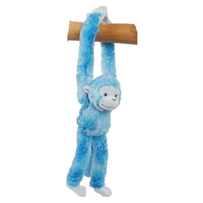 Foto van Pluche knuffel hangaapje blauw 32 cm