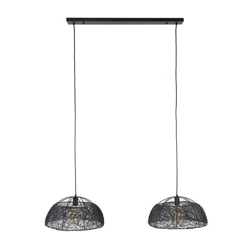 Foto van Hoyz collection - hanglamp 2l ø45 maze - artic zwart