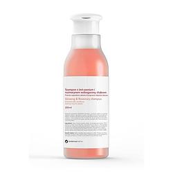 Foto van Ginseng & rosemary shampoo shampoo tegen haaruitval met ginseng en rozemarijn 250ml