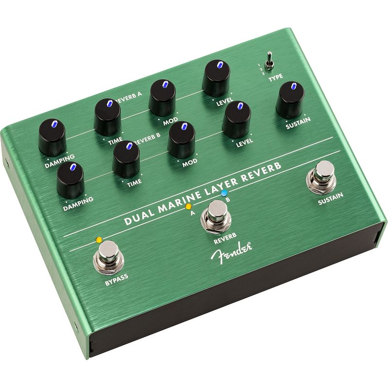 Foto van Fender dual marine layer reverb effectpedaal