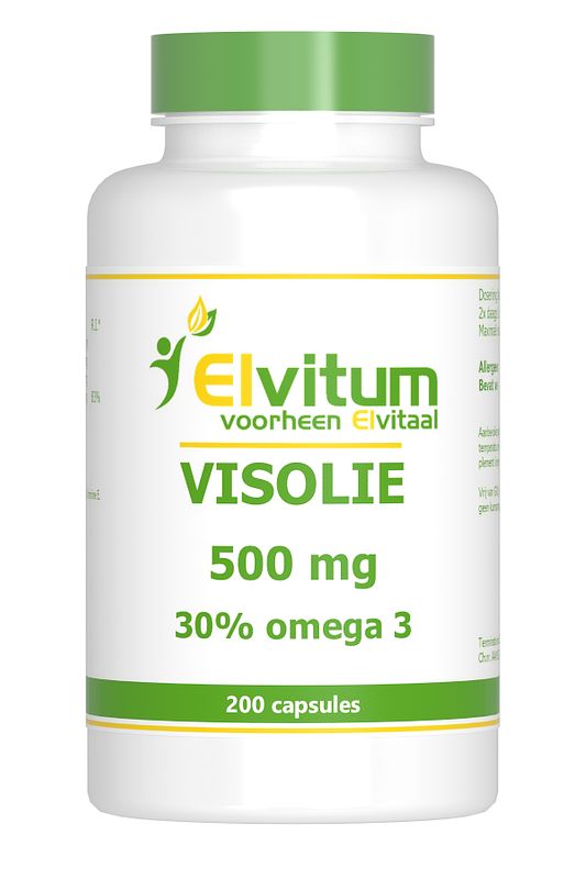 Foto van Elvitum visolie 500mg capsules