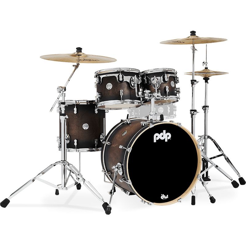 Foto van Pdp drums pd805886 concept maple satin charcoal burst 4d. shellset